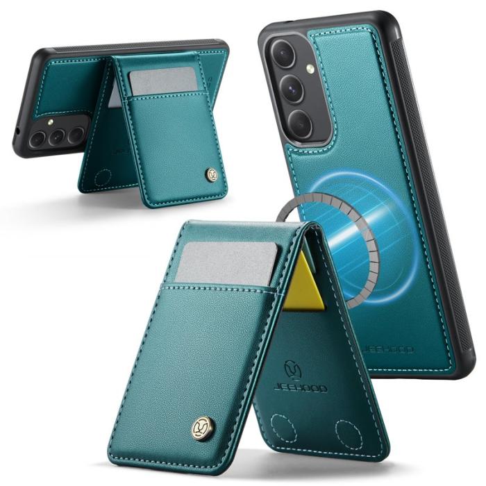 JEEHOOD - JEEHOOD J06 Läderfodral till Samsung Galaxy A54 5G - Blå