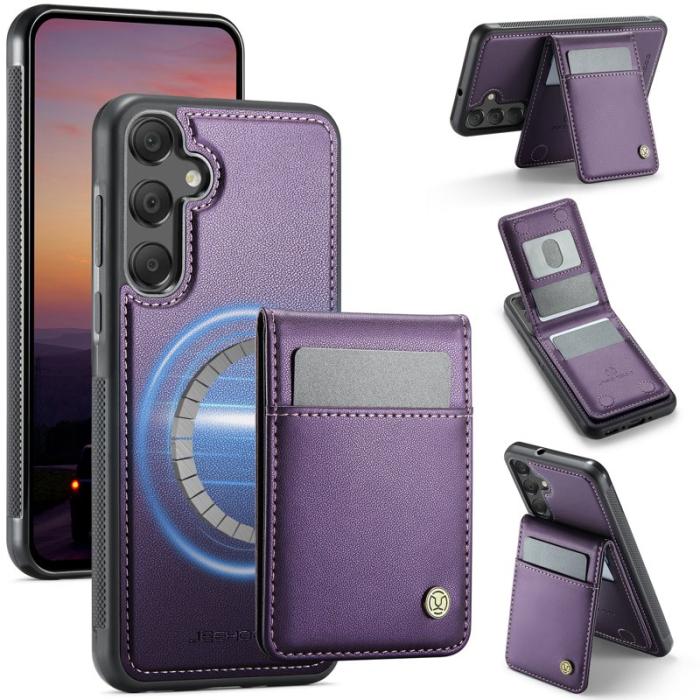 JEEHOOD - JEEHOOD J06 Läderfodral till Samsung Galaxy A55/A35 5G - Lila