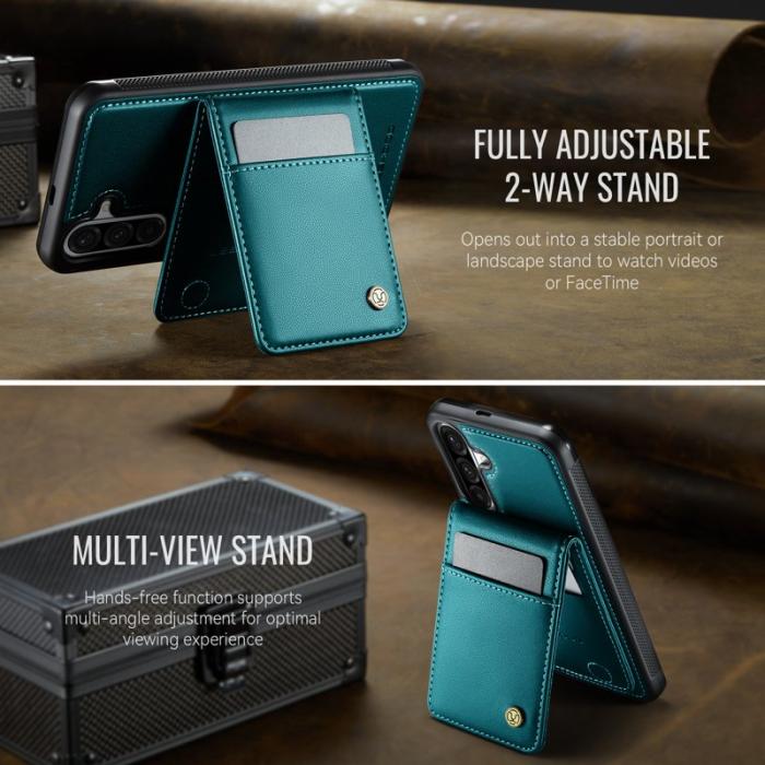 JEEHOOD - JEEHOOD J06 Läderfodral till Samsung Galaxy A56 5G - Blå