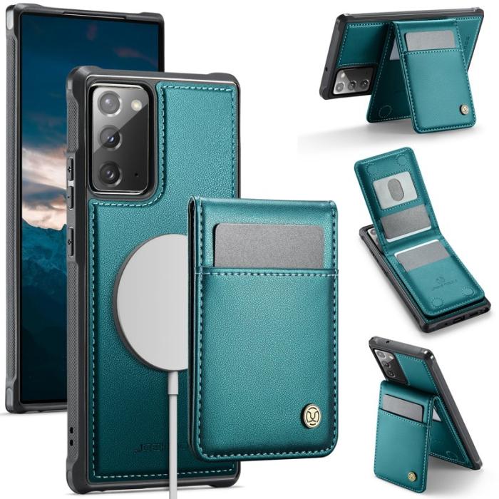 JEEHOOD - JEEHOOD J06 Läderfodral till Samsung Galaxy Note20 - Blå