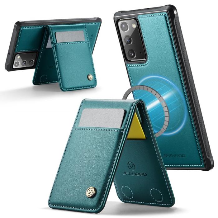 JEEHOOD - JEEHOOD J06 Läderfodral till Samsung Galaxy Note20 - Blå