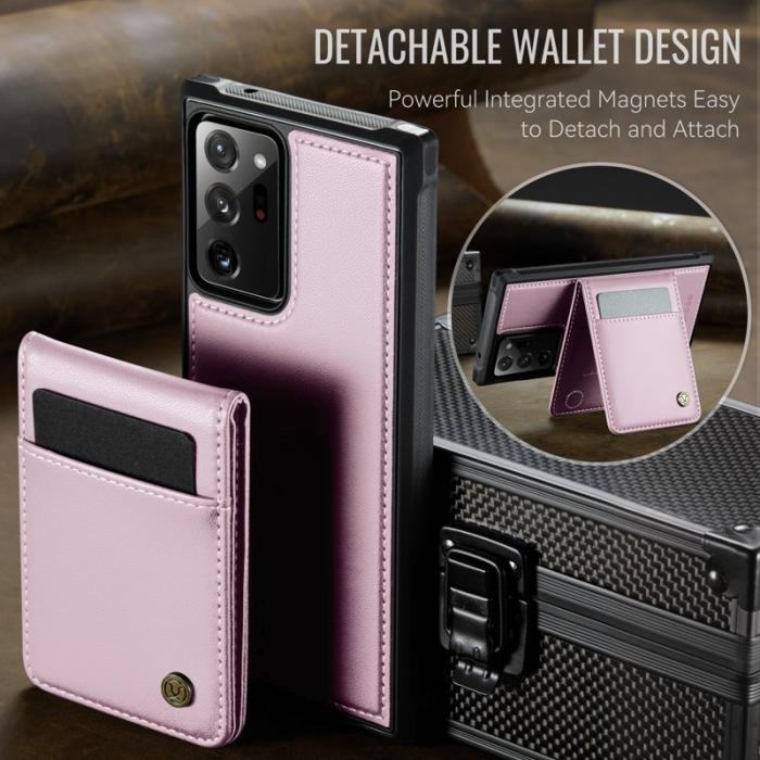 JEEHOOD - JEEHOOD J06 Läderfodral till Samsung Galaxy Note20 Ultra - Rosa