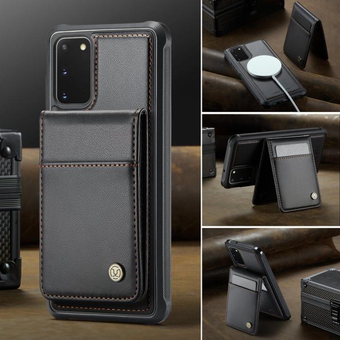 JEEHOOD - JEEHOOD J06 Läderfodral till Samsung Galaxy S20 5G - Svart