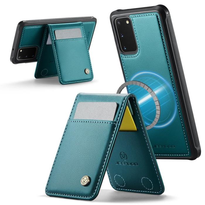 JEEHOOD - JEEHOOD J06 Läderfodral till Samsung Galaxy S20 FE - Blå