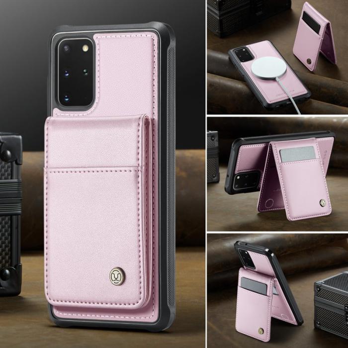 JEEHOOD - JEEHOOD J06 Läderfodral till Samsung Galaxy S20 Plus 5G - Rosa