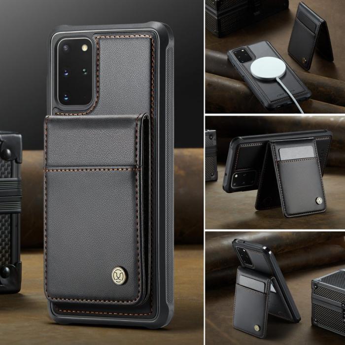 JEEHOOD - JEEHOOD J06 Läderfodral till Samsung Galaxy S20 Plus 5G - Svart