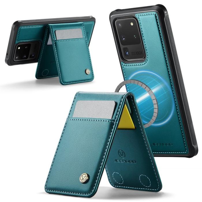 JEEHOOD - JEEHOOD J06 Läderfodral till Samsung Galaxy S20 Ultra - Blå