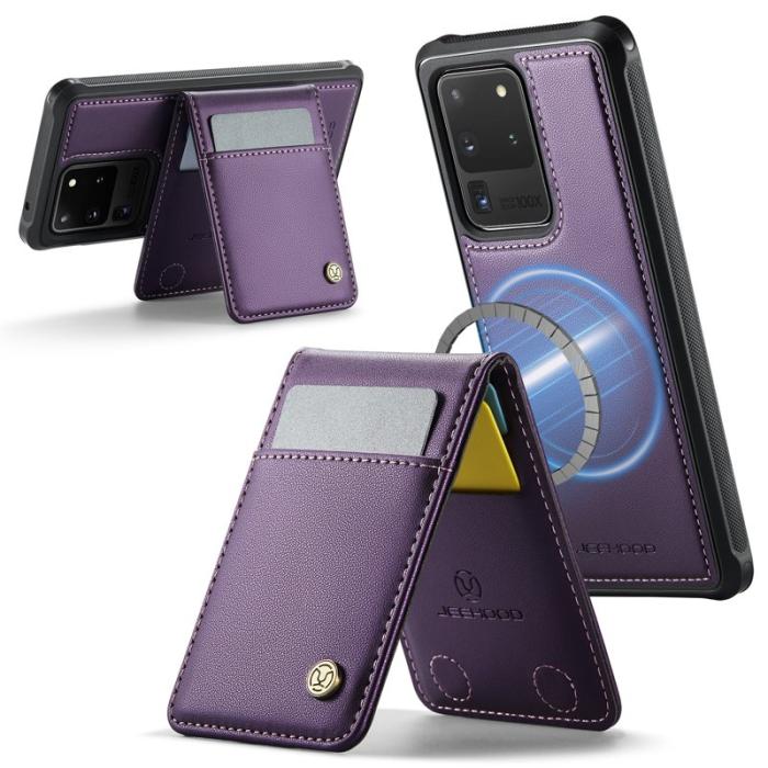 JEEHOOD - JEEHOOD J06 Läderfodral till Samsung Galaxy S20 Ultra - Lila