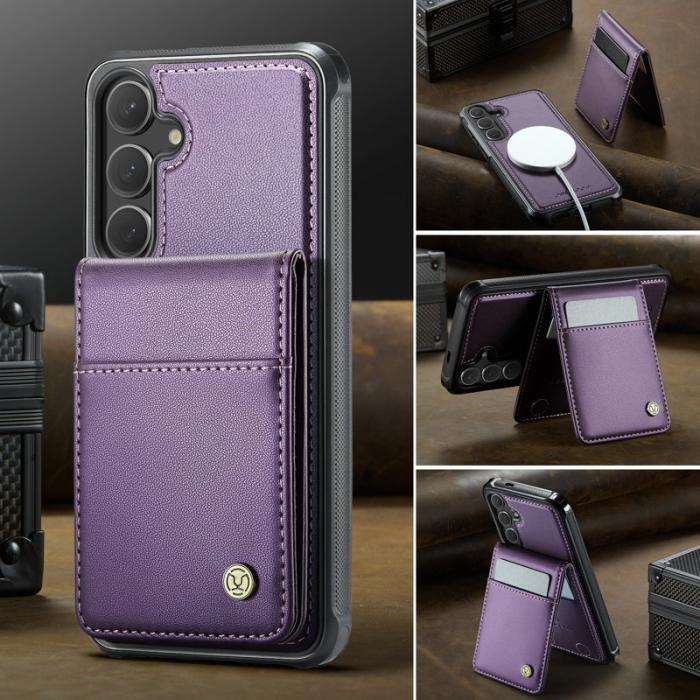 JEEHOOD - JEEHOOD J06 Läderfodral till Samsung Galaxy S25+ - Lila