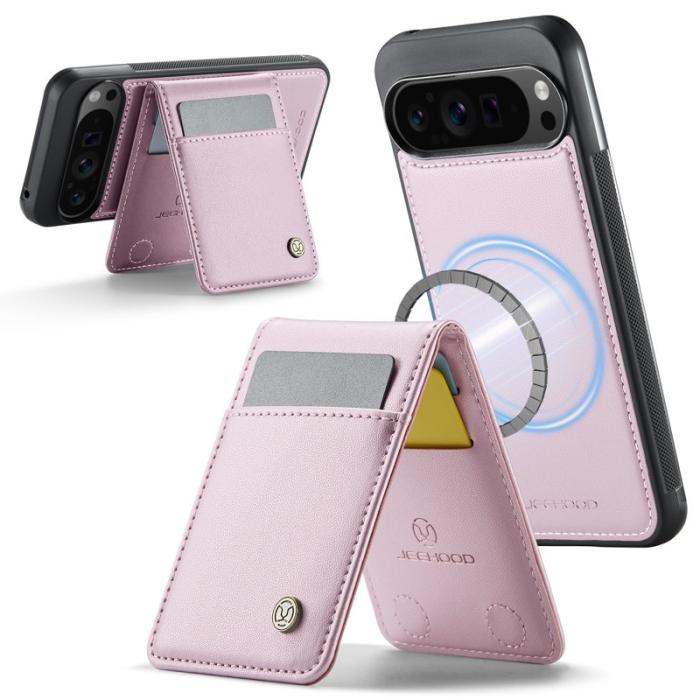 JEEHOOD - JEEHOOD J06 Leather Back Cover till Google Pixel 9 Pro XL - Rosa
