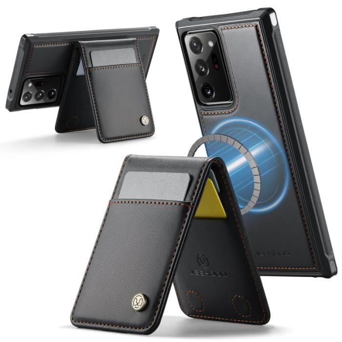 JEEHOOD - JEEHOOD J06 Samsung Galaxy Note20 Ultra Skal Läder Svart