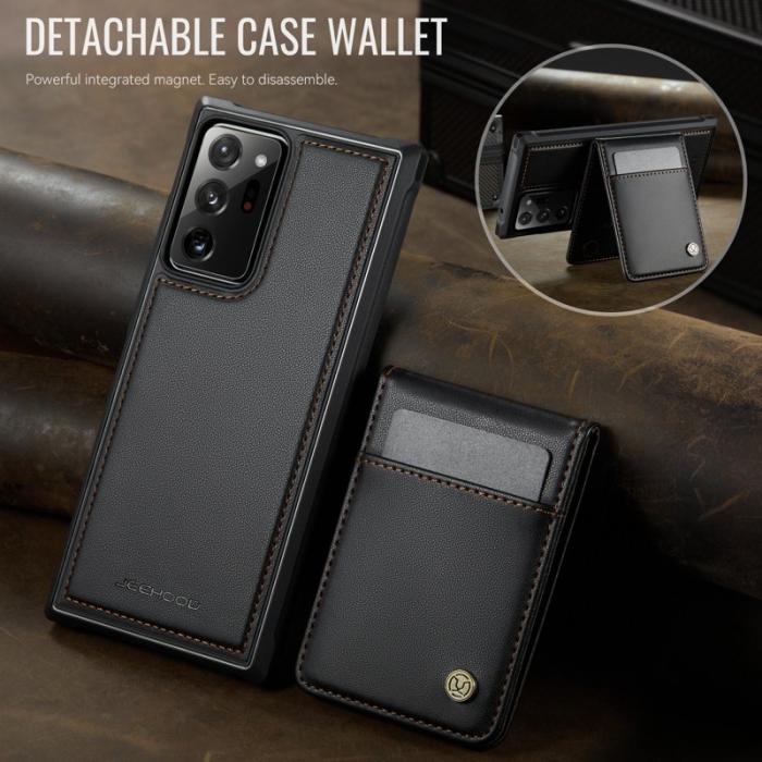 JEEHOOD - JEEHOOD J06 Samsung Galaxy Note20 Ultra Skal Läder Svart