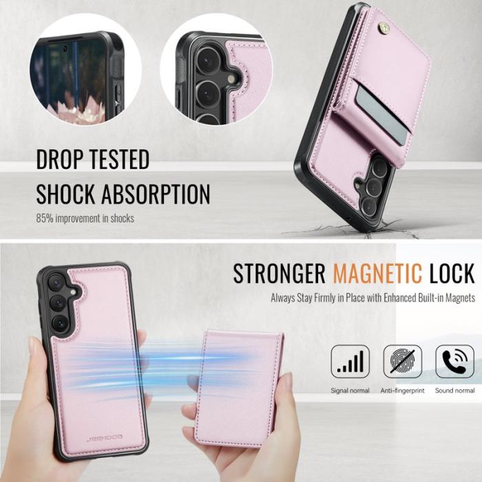 JEEHOOD - JEEHOOD J06 Samsung Galaxy S23 FE Skal MagSafe RFID Skydd Rosa