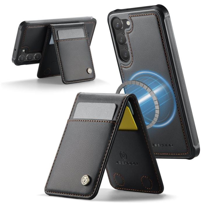 JEEHOOD - JEEHOOD J06 Samsung Galaxy S23+ Läderfodral MagSafe Svart