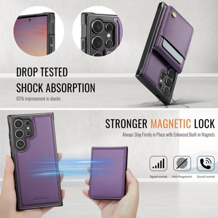 JEEHOOD - JEEHOOD J06 Samsung Galaxy S23 Ultra Skal MagSafe Lila