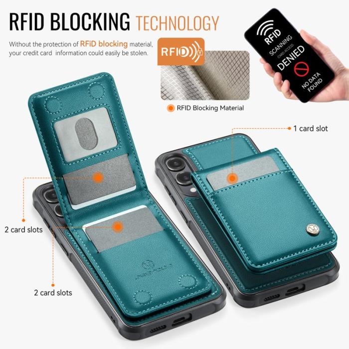 JEEHOOD - JEEHOOD J06 Samsung Galaxy S25 Edge Skal MagSafe Blå