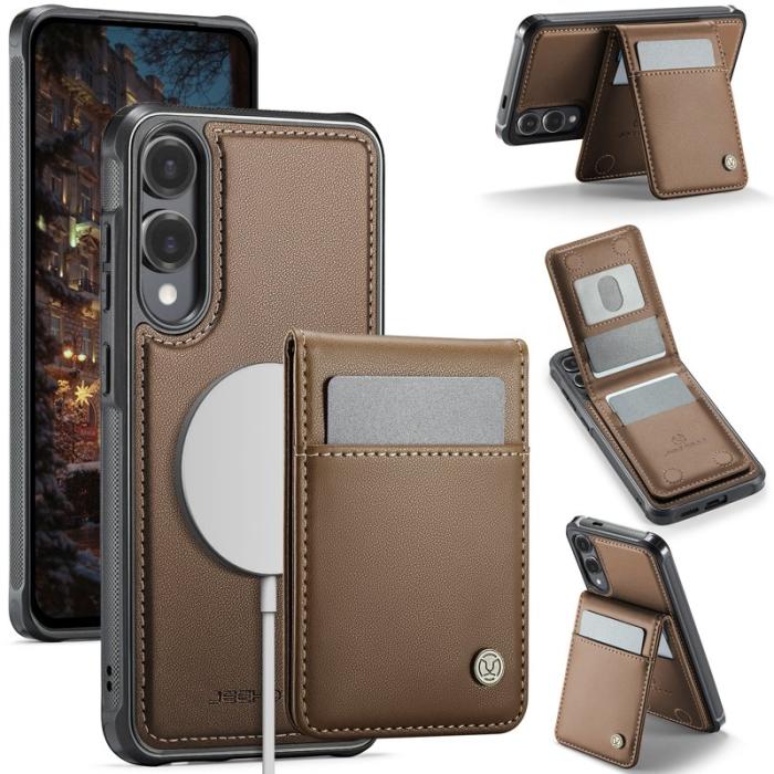 JEEHOOD - JEEHOOD J06 Samsung Galaxy S25 Edge Skal MagSafe Brun