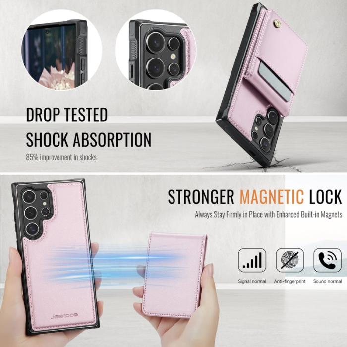 JEEHOOD - JEEHOOD J06 Samsung Galaxy S25 Ultra Skal MagSafe Rosa