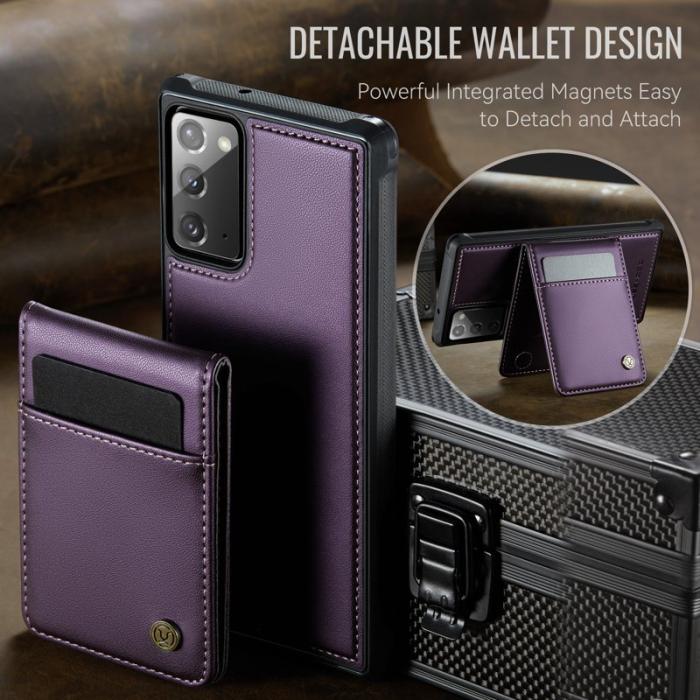 JEEHOOD - JEEHOOD J06 Skal för Samsung Galaxy Note20 Lila med RFID-blockering