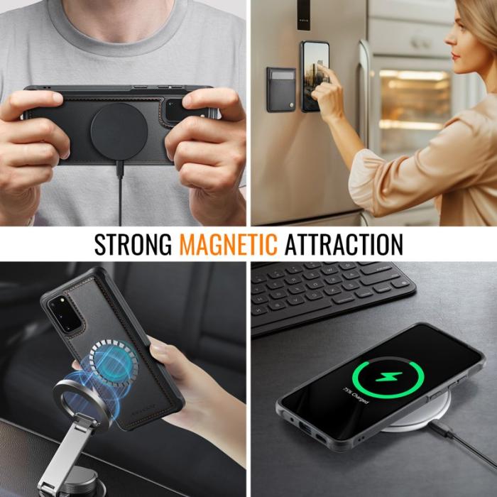 JEEHOOD - JEEHOOD J06 Skal för Samsung Galaxy S20 FE MagSafe - Svart