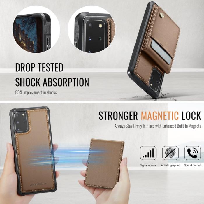 JEEHOOD - JEEHOOD J06 Skal för Samsung Galaxy S20 Plus 5G - Brun