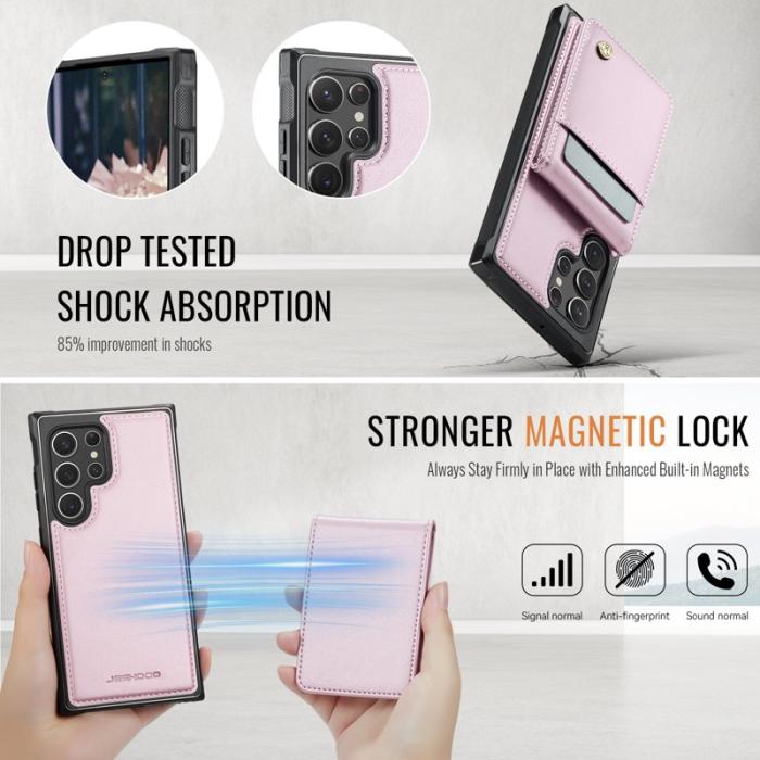 JEEHOOD - JEEHOOD J06 Skal för Samsung Galaxy S22 Ultra 5G - Rosa