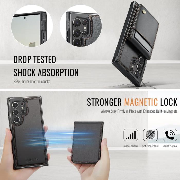 JEEHOOD - JEEHOOD J06 Skal för Samsung Galaxy S22 Ultra 5G - Svart