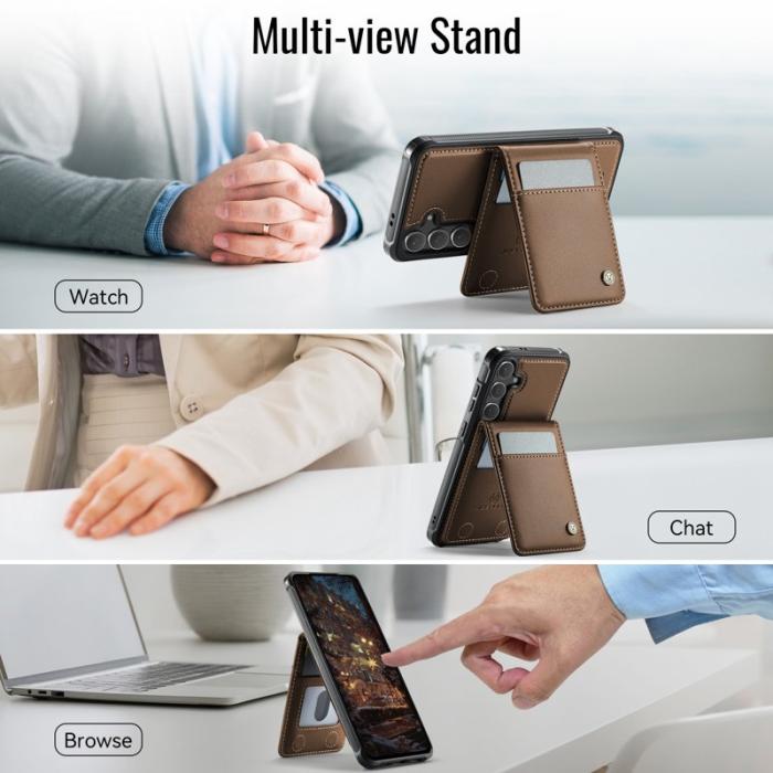 JEEHOOD - JEEHOOD J06 Mobilskal för Samsung Galaxy S24 FE MagSafe - Brun