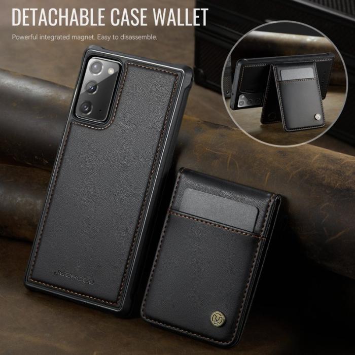 JEEHOOD - JEEHOOD J06 Skal till Samsung Galaxy Note20 - Läder - Svart