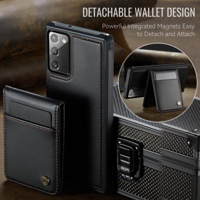 JEEHOOD - JEEHOOD J06 Skal till Samsung Galaxy Note20 - Läder - Svart