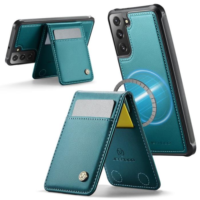 JEEHOOD - JEEHOOD J06 Skal till Samsung Galaxy S22 5G Läder Blå