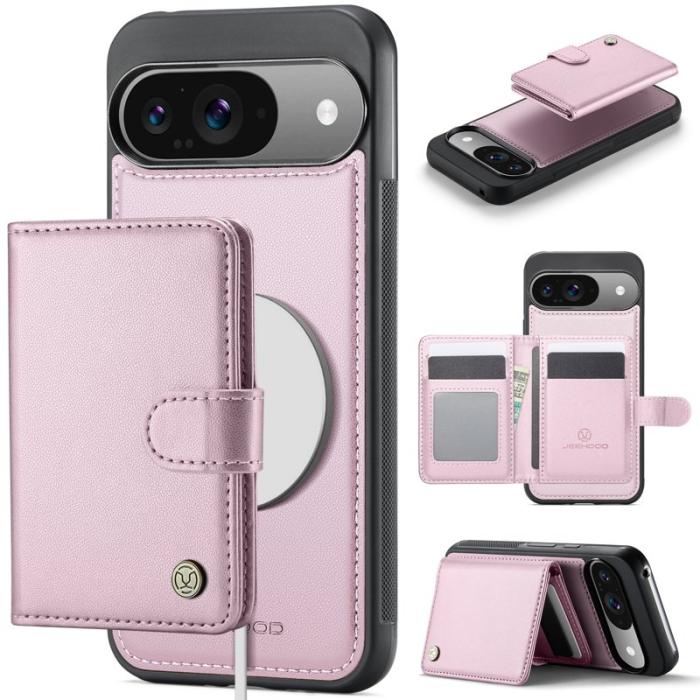 JEEHOOD - JEEHOOD J09 Fodral för Google Pixel 9 Pro RFID Skydd - Rosa