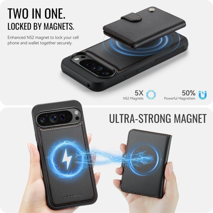 JEEHOOD - JEEHOOD J09 Fodral för Google Pixel 9 Pro XL - Svart