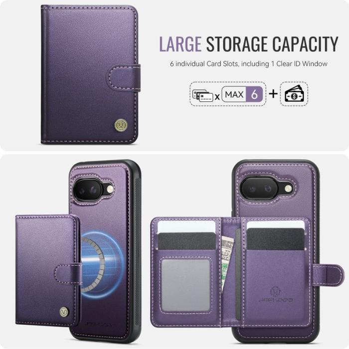 JEEHOOD - JEEHOOD J09 Fodral för Google Pixel 9a med RFID - Lila