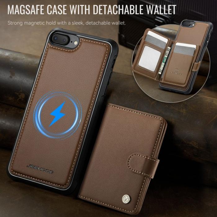 JEEHOOD - JEEHOOD J09 Fodral för iPhone 8 Plus / 7 Plus - Brun