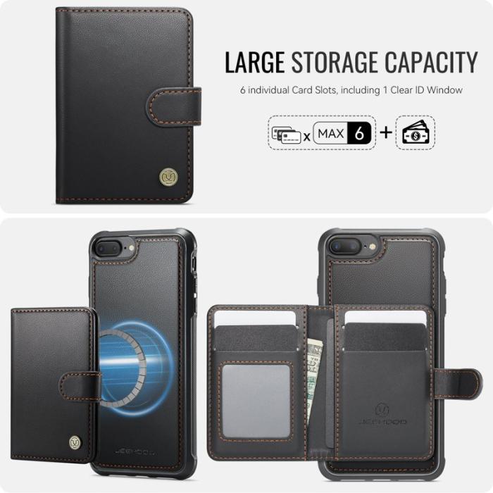 JEEHOOD - JEEHOOD J09 Fodral för iPhone 8 Plus/7 Plus - Svart