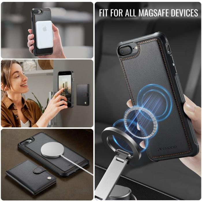 JEEHOOD - JEEHOOD J09 Fodral för iPhone 8 Plus/7 Plus - Svart
