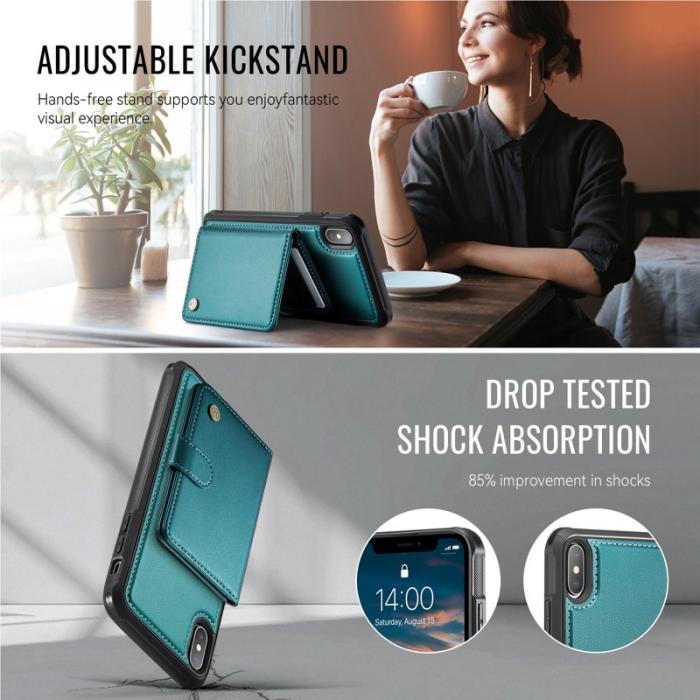 JEEHOOD - JEEHOOD J09 Fodral för iPhone XS Max 6.5 tum Grön