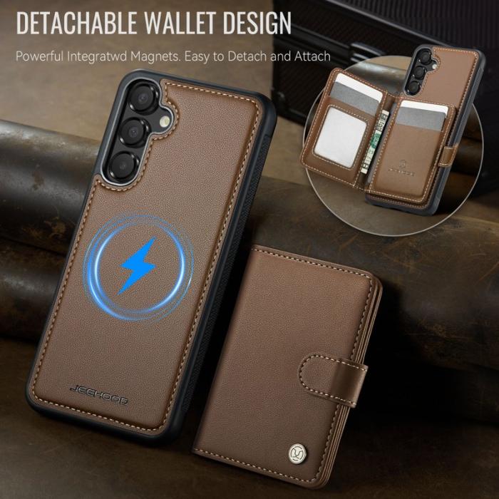 JEEHOOD - JEEHOOD J09 Fodral för Samsung Galaxy A15 5G/4G - Brun