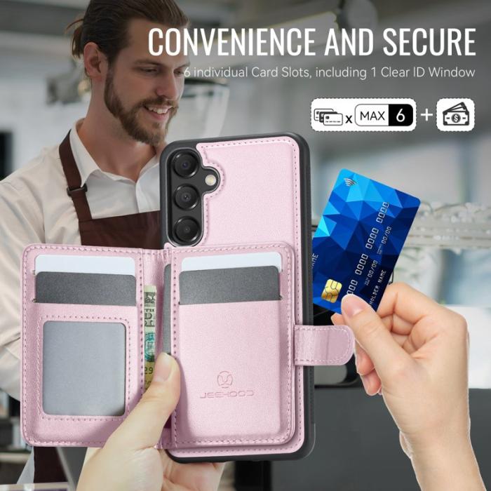 JEEHOOD - JEEHOOD J09 Fodral för Samsung Galaxy A15 5G/4G - Rosa