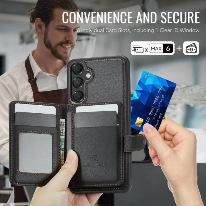 JEEHOOD - JEEHOOD J09 Fodral för Samsung Galaxy A15 5G/4G - Svart