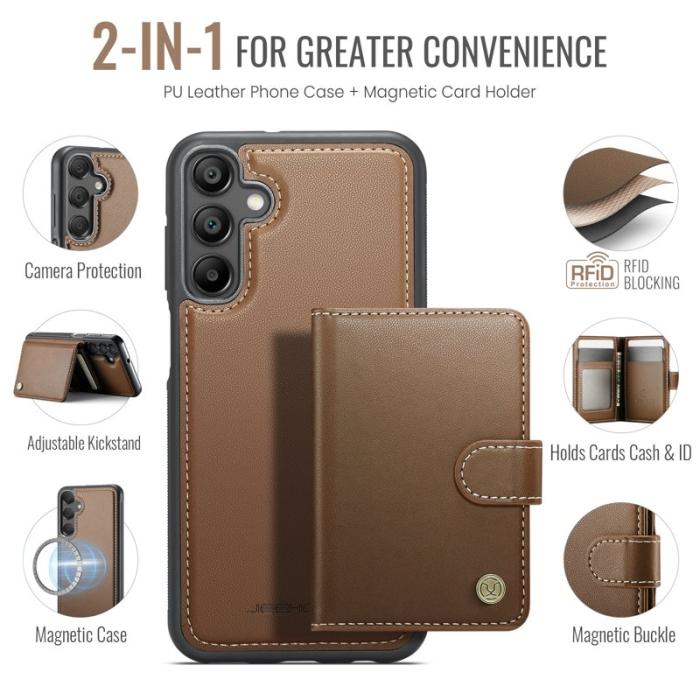 JEEHOOD - JEEHOOD J09 Fodral för Samsung Galaxy A16 4G/5G - Brun