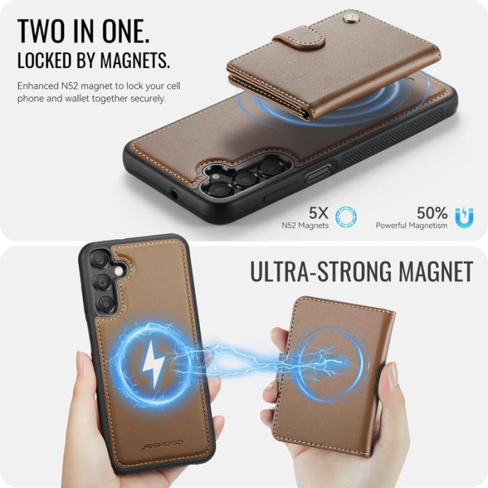 JEEHOOD - JEEHOOD J09 Fodral för Samsung Galaxy A16 4G/5G - Brun