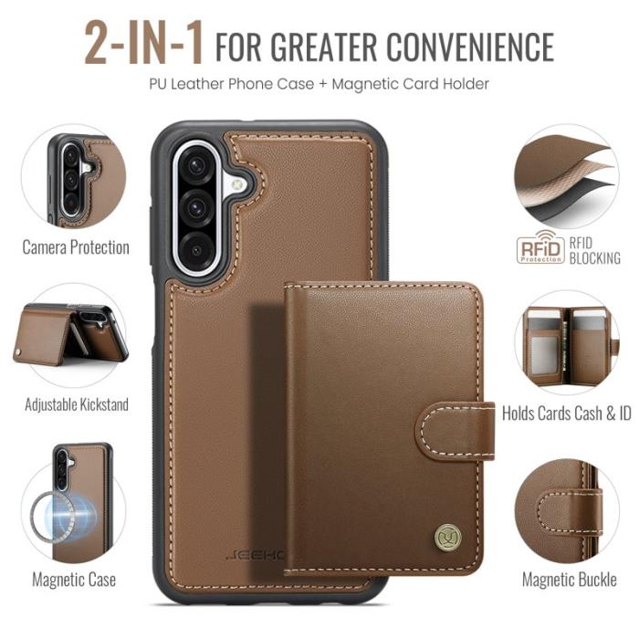 JEEHOOD - JEEHOOD J09 Fodral för Samsung Galaxy A26 5G - Brun