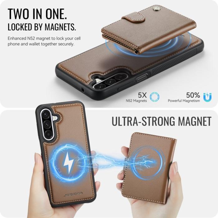 JEEHOOD - JEEHOOD J09 Fodral för Samsung Galaxy A26 5G - Brun