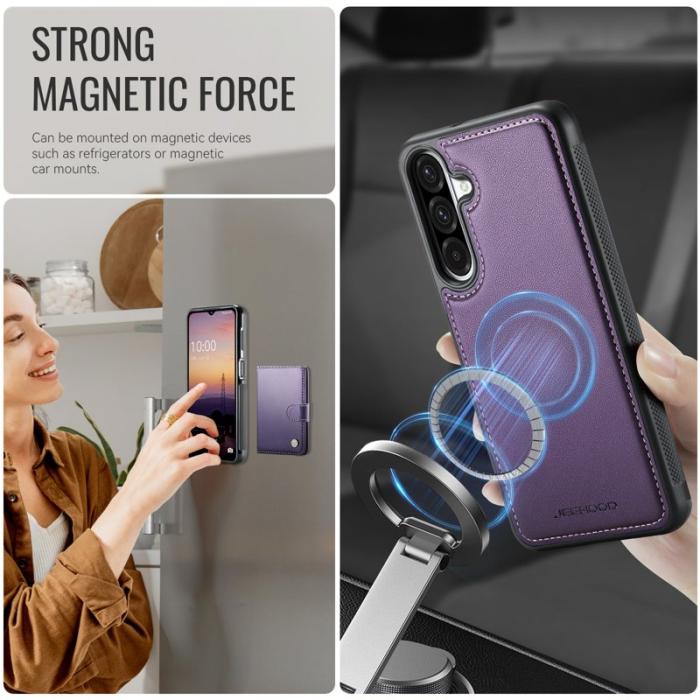 JEEHOOD - JEEHOOD J09 Fodral för Samsung Galaxy A26 5G Lila med RFID