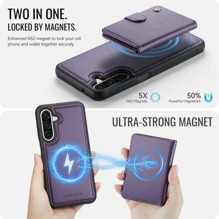 JEEHOOD - JEEHOOD J09 Fodral för Samsung Galaxy A26 5G Lila med RFID