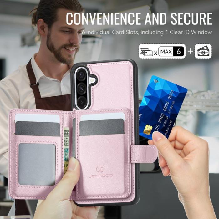 JEEHOOD - JEEHOOD J09 Fodral för Samsung Galaxy A26 5G - Rosa