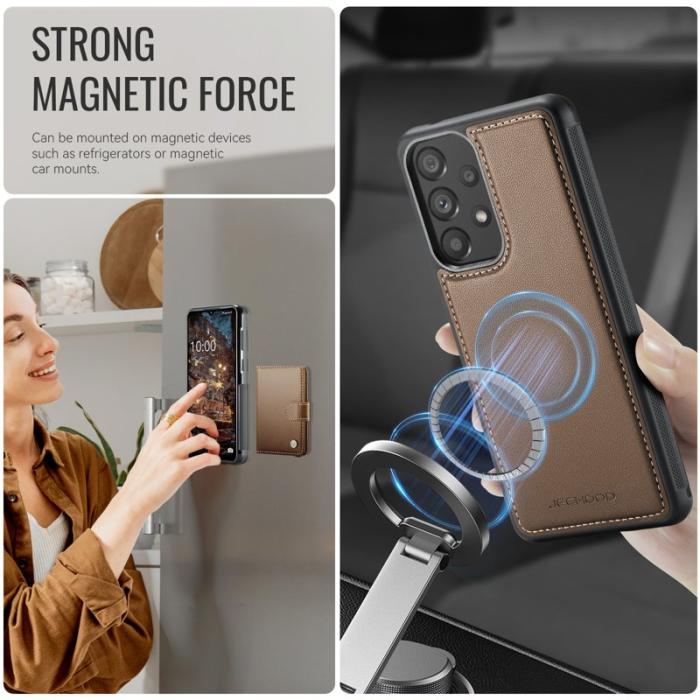JEEHOOD - JEEHOOD J09 Fodral för Samsung Galaxy A33 5G - Brun