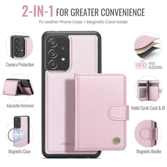 JEEHOOD - JEEHOOD J09 Fodral för Samsung Galaxy A33 5G - Rosa